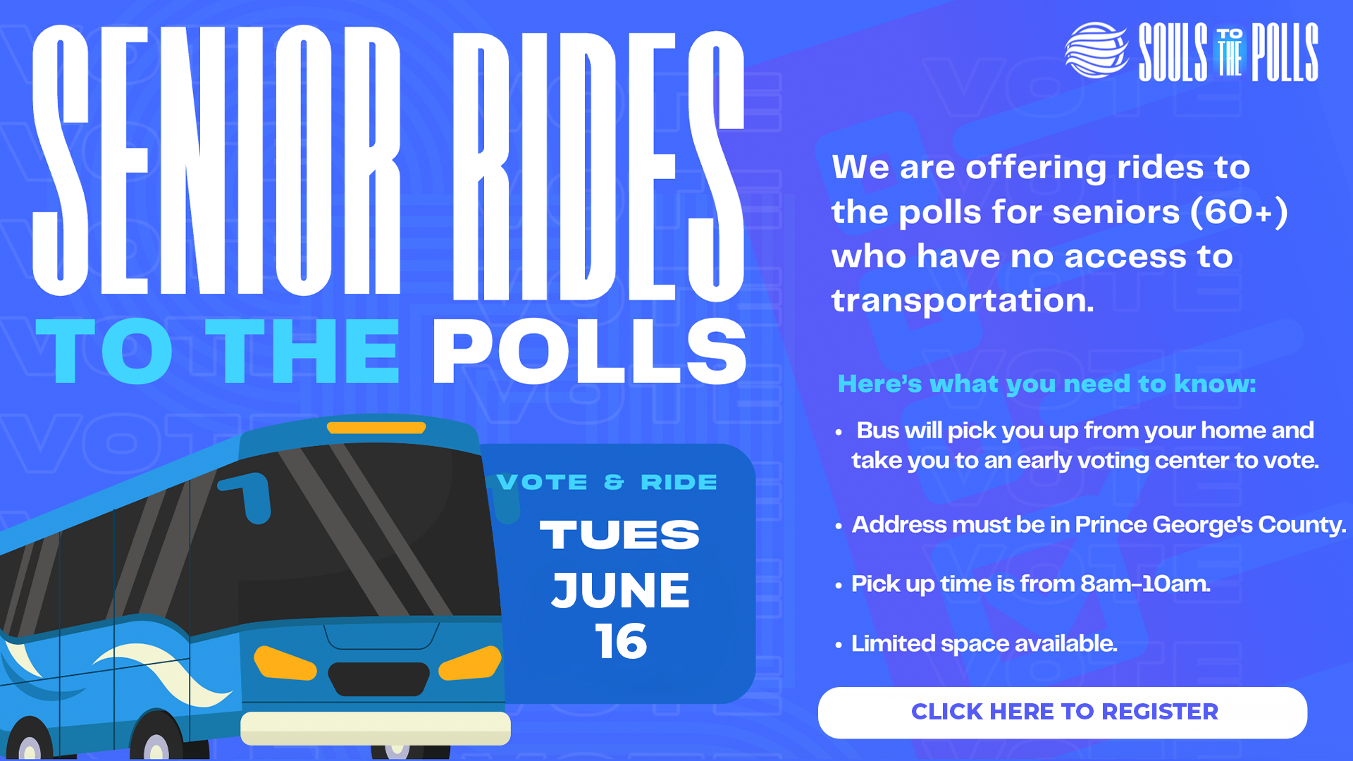 Souls to the Polls - Senior Rides